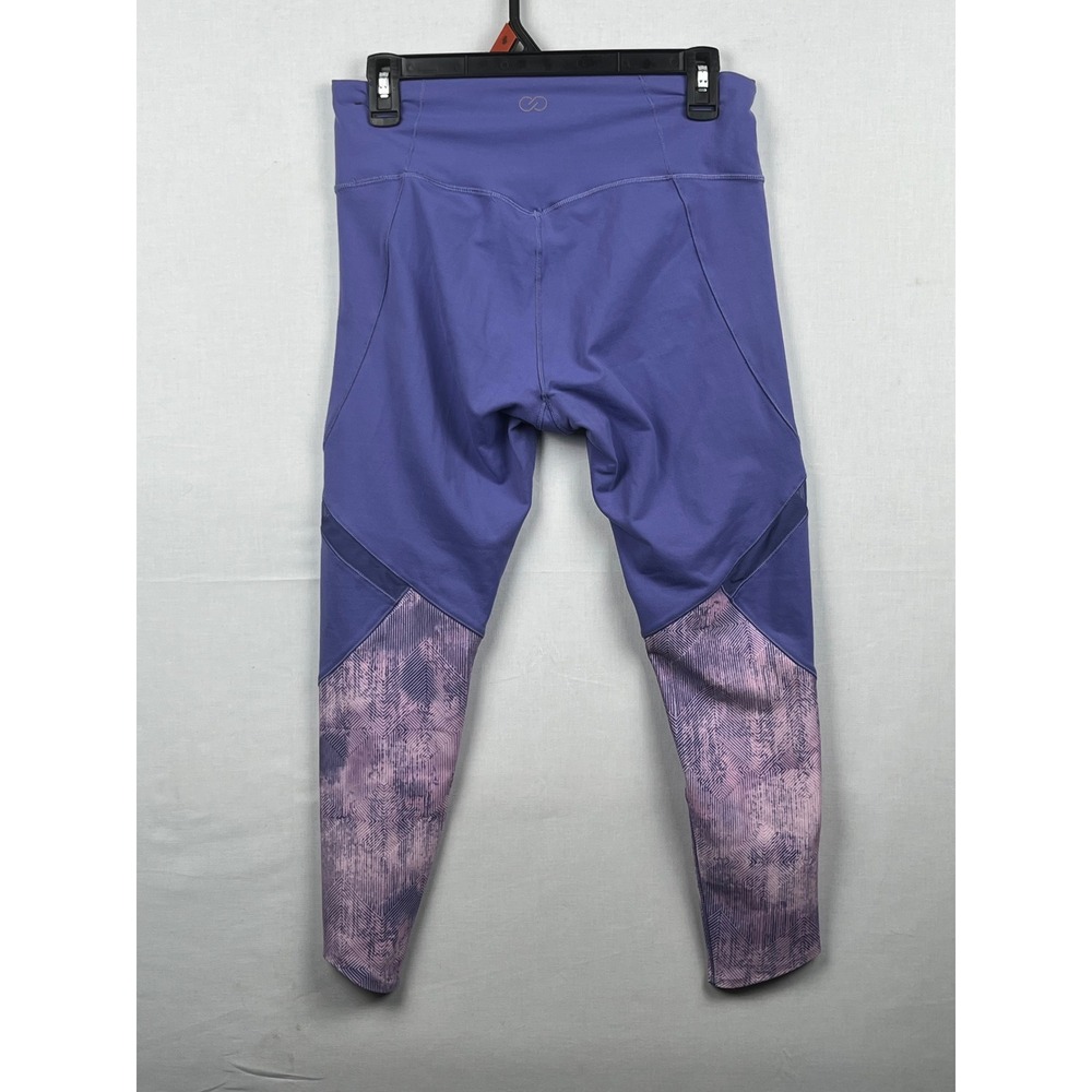 Calia Leggings Mesh Colorblock Geometric Purple Size‎ M Athletic Yoga Pants